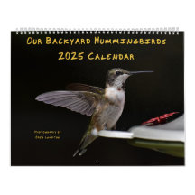 Calendrier des colibris de jardin 11 po x 14,25 po