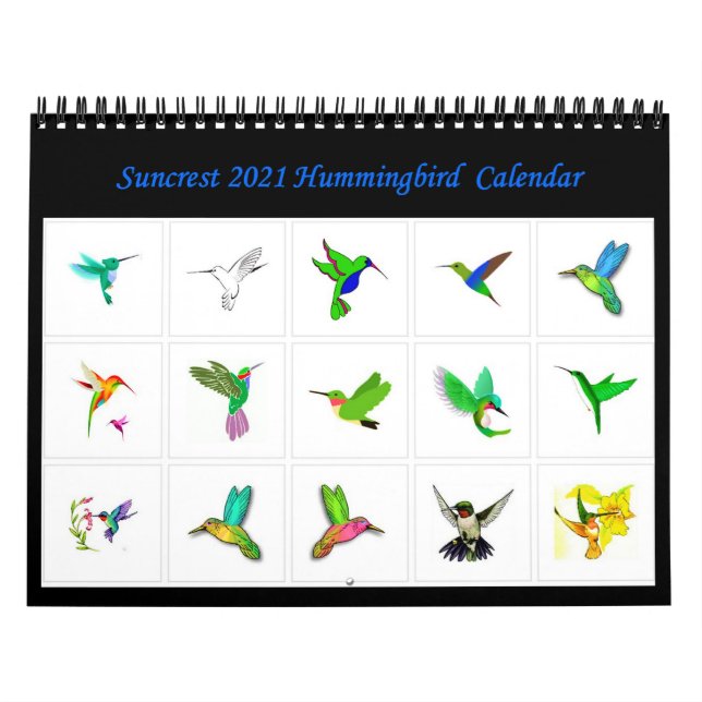 Calendrier des colibris de Suncrest 2021 (Protection)