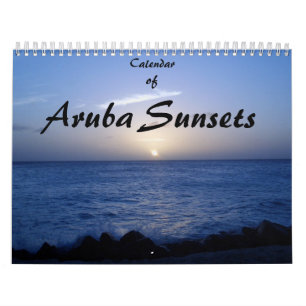 Calendrier des couchers du soleil d'Aruba