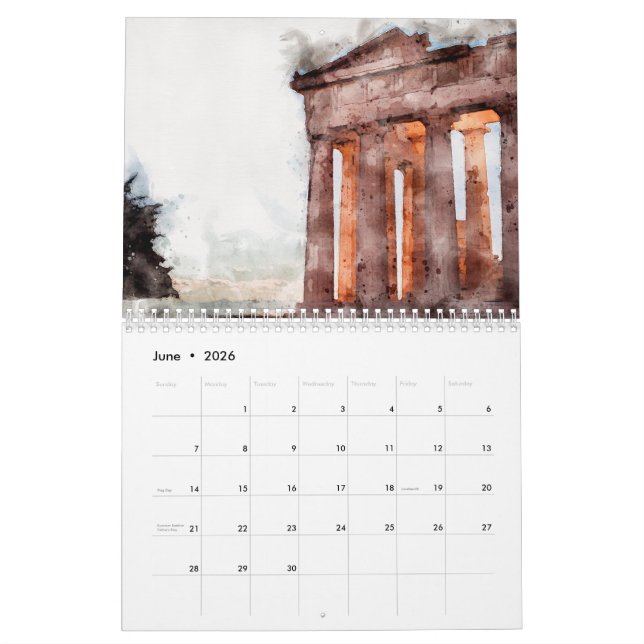 CALENDRIER DES COULEURS D'EAU ATHÈNES (Jun 2026)