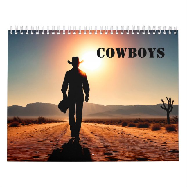 Calendrier des cowboys et couchers de soleil (Protection)