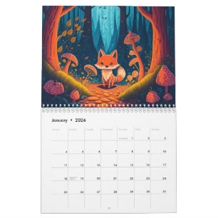 Calendrier des créatures de Forêt Magique Imaginai