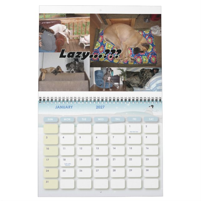 Calendrier des Danois PDX 2010 (Jan 2027)