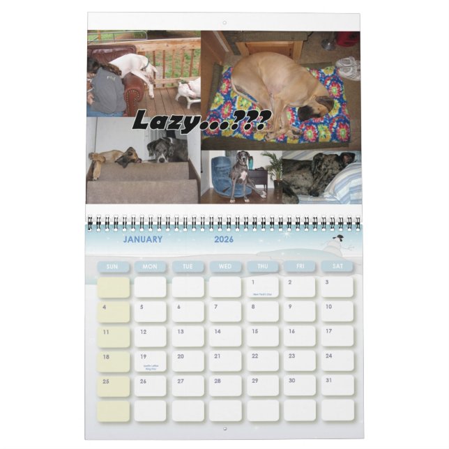 Calendrier des Danois PDX 2010 (Jan 2026)