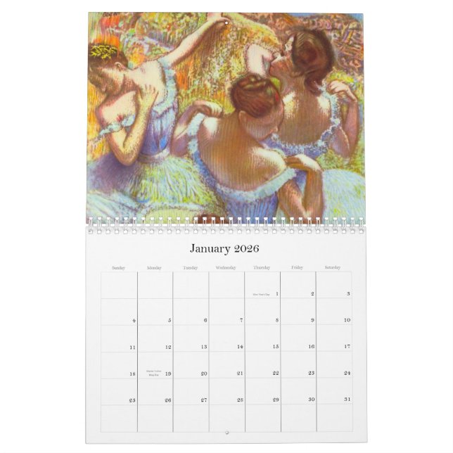 Calendrier des danseurs classiques 2011 d'Edgar (Jan 2026)