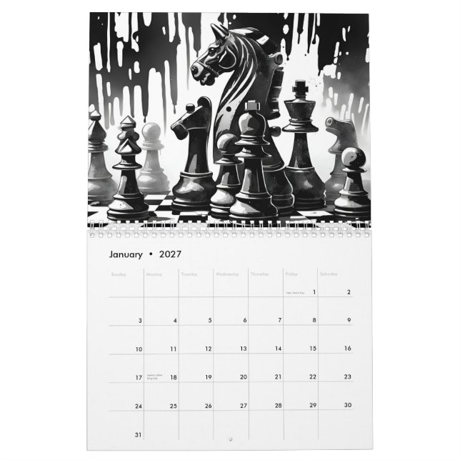 Calendrier des échecs 2025 (Jan 2027)