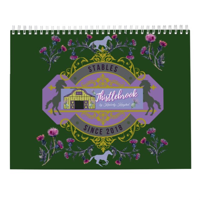 calendrier des écritures horsey amusantes (Dos)