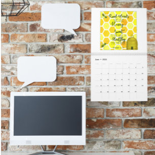 Calendrier des écritures inspirantes illustrées