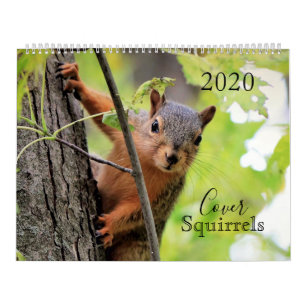 Calendrier des écureuils de couverture 2020