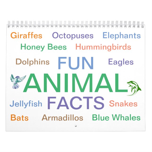 Calendrier des faits amusants pour les animaux (Protection)