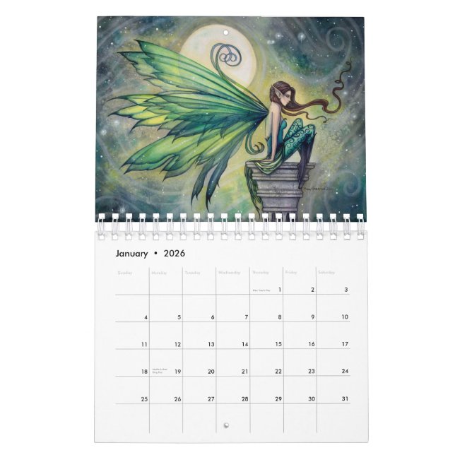 Calendrier des fées 2016 par Molly Harrison Imagin (Jan 2026)