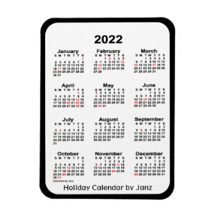 Calendrier des fêtes noires 2022 par Janz Magnet
