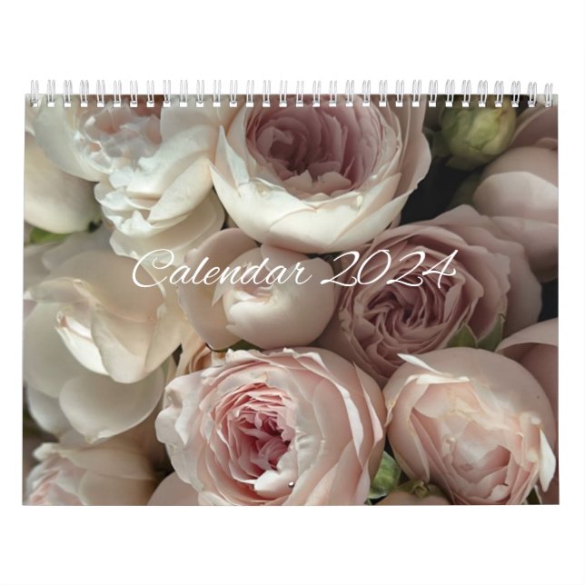 Calendrier des fleurs 2024 - calendrier 2024 (Protection)