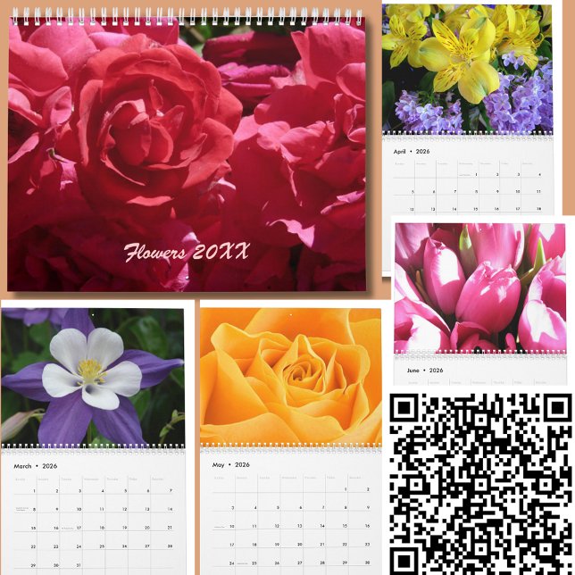 Calendrier des fleurs 20XX (Flower Photography Nature Floral Photos 20XX Calendar)