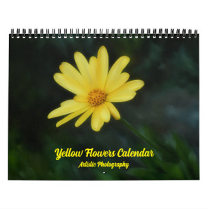 Calendrier des fleurs jaunes Photographie artistiq