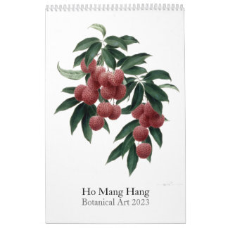 Calendrier des fleurs par Ho Mang Hang 2023