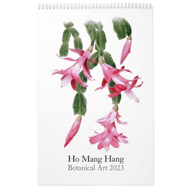 Calendrier des fleurs par Ho Mang Hang 2023 (Protection)