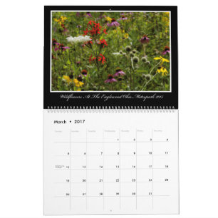 Calendrier des fleurs sauvages 2017 par Thomas