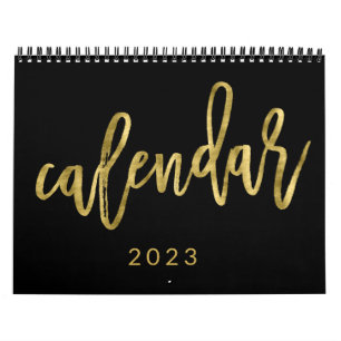 Calendrier des grands nombres 2023 Faux mois d'or