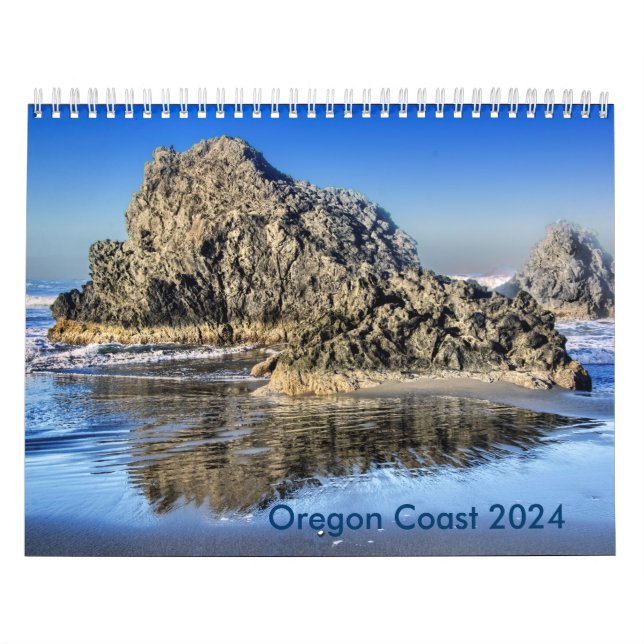 Calendrier des images côtières de l'Oregon 2024 (Protection)