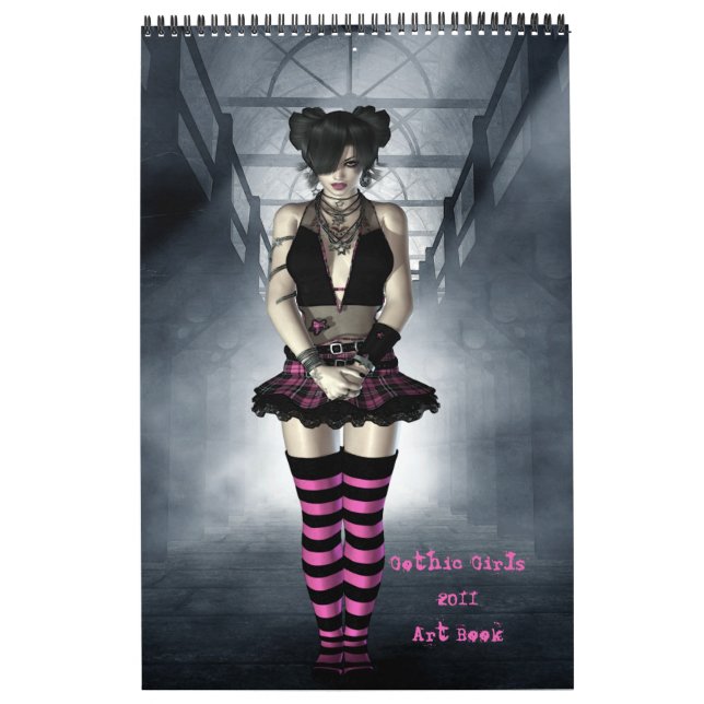 Calendrier des livres d'art pour filles gothiques  (Protection)