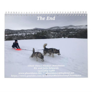 Calendrier des Malamutes de l'Alaska pour la danse