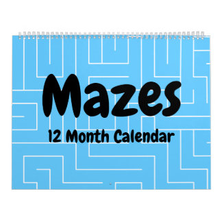 Calendrier des Mazes 12 mois