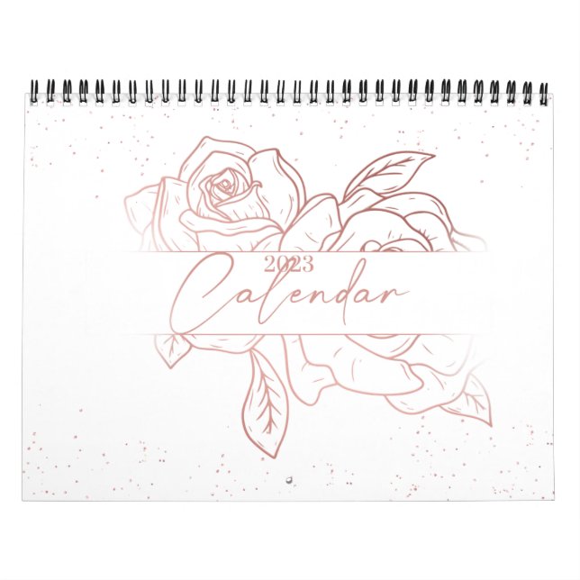 Calendrier des murs floraux 2023 | ROSE (Protection)