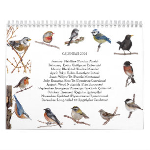 Calendrier des oiseaux 2024
