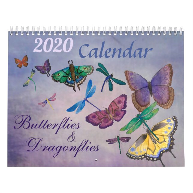 Calendrier des papillons et libellules 2020 (Protection)
