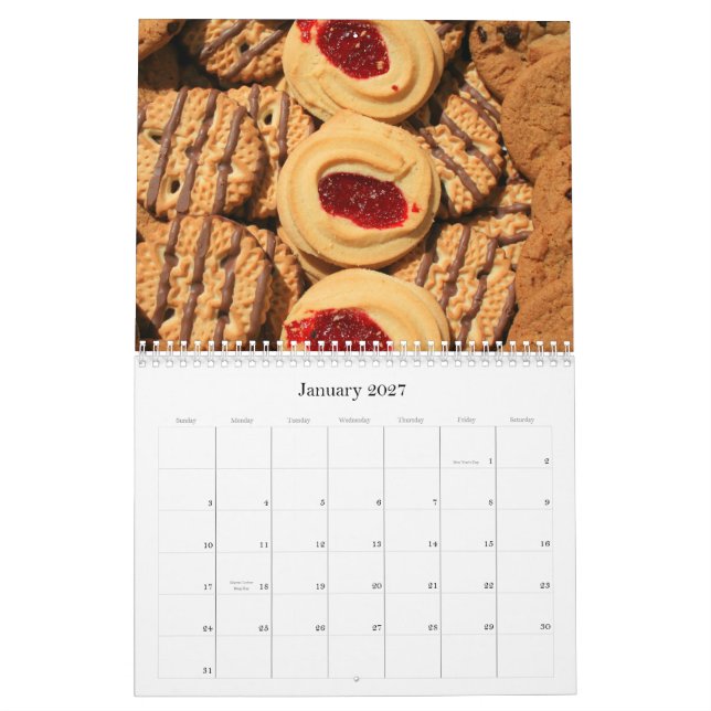 Calendrier des pâtisseries 2012 (Jan 2027)