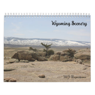 Calendrier des paysages du Wyoming
