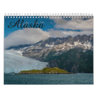 Calendrier des paysages emblématiques de l'Alaska