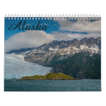 Calendrier des paysages emblématiques de l'Alaska