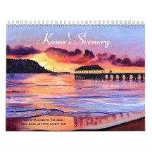 Calendrier des paysages et paysages de Kauai