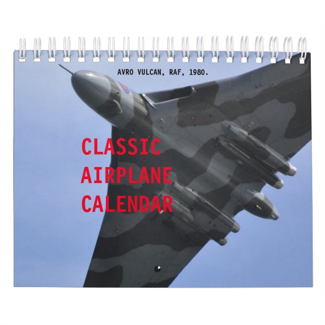Calendrier des photos d'avion (Protection)