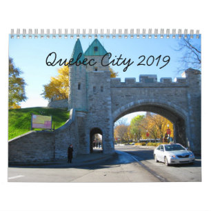 Calendrier des photos de voyage de Québec Canada