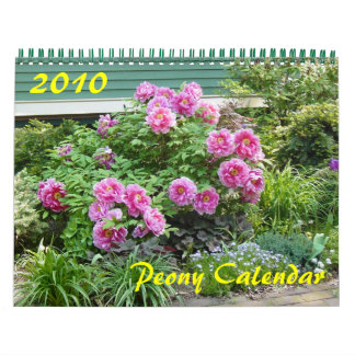 Calendrier des pivoines 2010