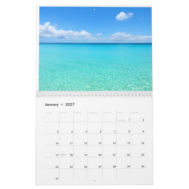 Calendrier des plages d'Anguilla 2023 (Jan 2027)