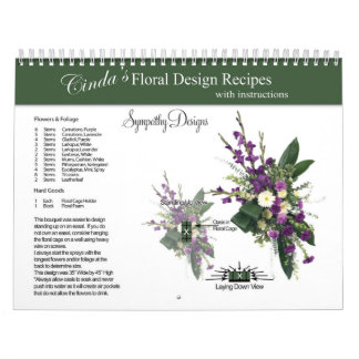 Calendrier des recettes florales de Sympathy Cinda
