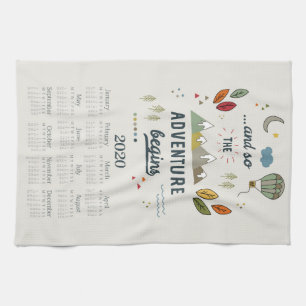 Calendrier des serviettes de thé   Wall Art   Déco