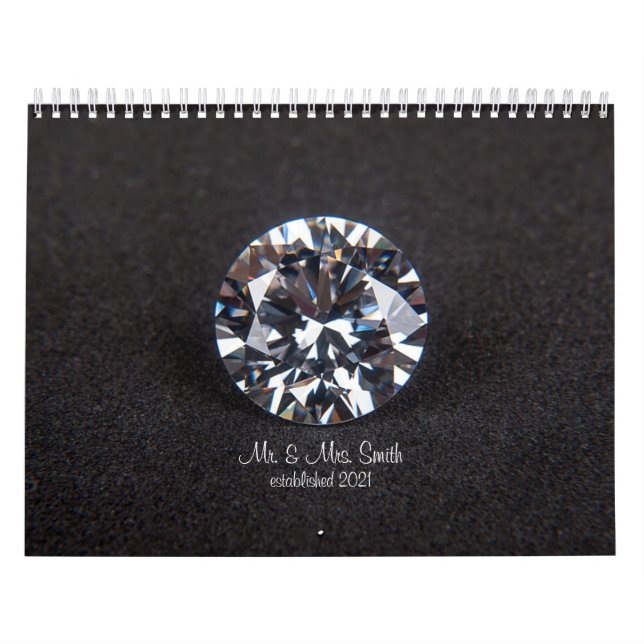 Calendrier des souvenirs mariages (Protection)