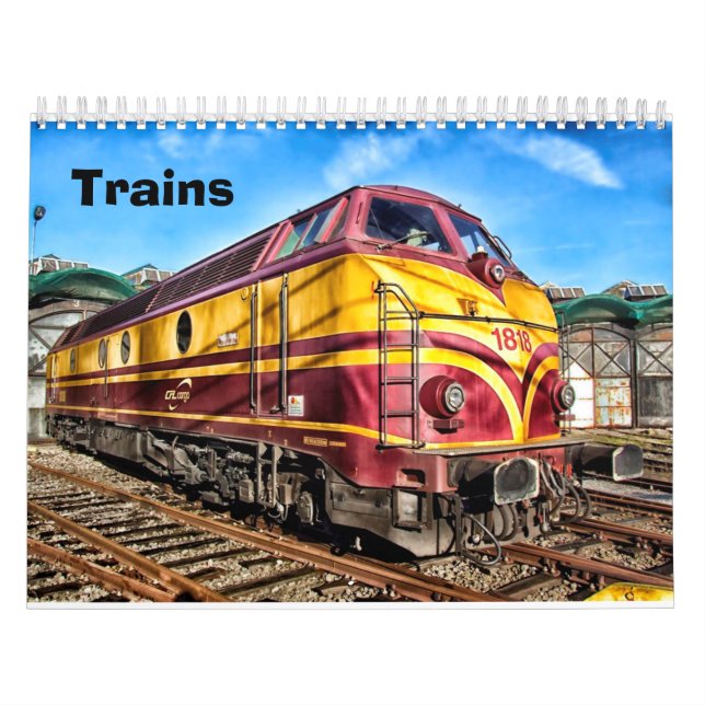 Calendrier des trains vintages et modernes (Protection)