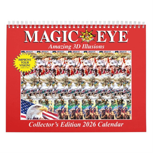 Calendrier des yeux magiques USA 2026 de 11 po de  (Protection)