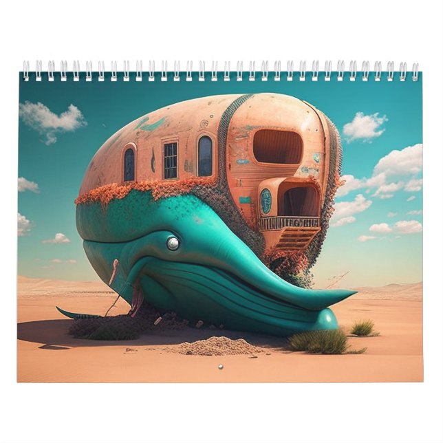 Calendrier Desert whale house (Protection)