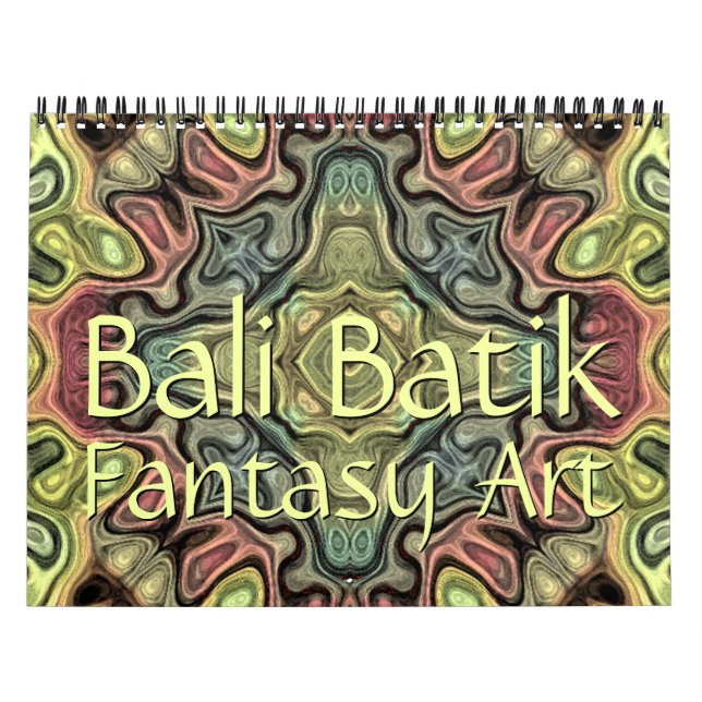 Calendrier Design Bali Batik Motif Imaginaire Art Designs (Protection)