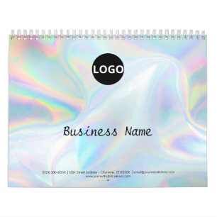 Calendrier Design holographique minimaliste et élégant