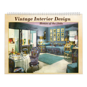 Calendrier Designs d'intérieur vintages - Maisons des année