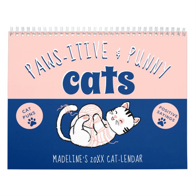 Calendrier Dessin Kawaii Chat (Protection)