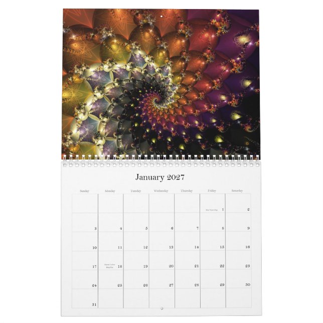 Calendrier Digital Baroque 2017 (Jan 2027)
